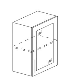 Кухонный шкаф Некст МДФ А5 72*40*30см МДФ премиум, глянец, металик в Ревде