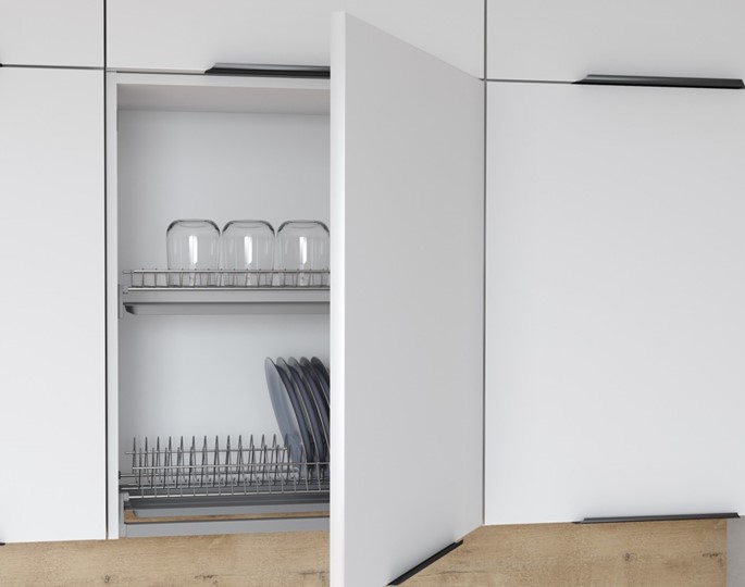Кухонный шкаф с посудосушителем IBIZA Белый MHSU 8072.1P (800х320х720) в Первоуральске - изображение 1