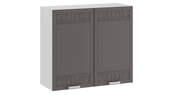 Шкаф кухонный Долорес 1В8 (Белый/Муссон) в Кушве - изображение