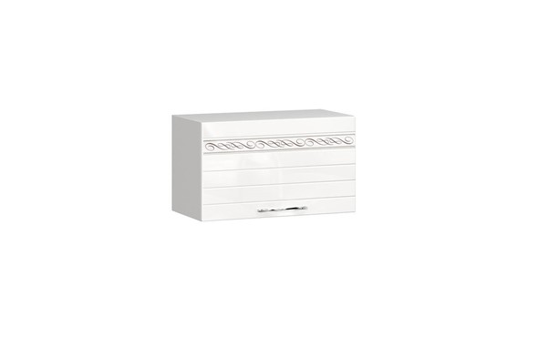 Шкаф кухонный для вытяжки Анастасия 600 002.021.000 белый глянец в Ревде - изображение