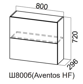 Распашной кухонный шкаф Модерн New барный, Ш800б(Aventos HF)/720, МДФ в Первоуральске - предосмотр