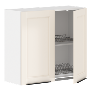 Кухонный шкаф навесной с посудосушителем SICILIA Бежевый MHSU 8072.1C (800х320х720) в Ревде