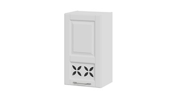 Кухонный навесной шкаф Скай В_72-40_1ДРД(L) (Белоснежный софт) в Кушве