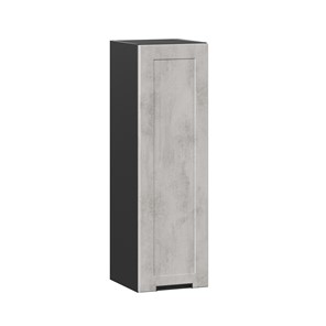 Кухонный навесной шкаф 300 высокий Джамис ЛД 296.410.000.066, Чёрный/Белый камень в Кушве
