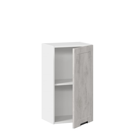 Кухонный навесной шкаф 400 Джамис ЛД 296.320.000.017, Белый/Белый камень в Екатеринбурге - изображение 1