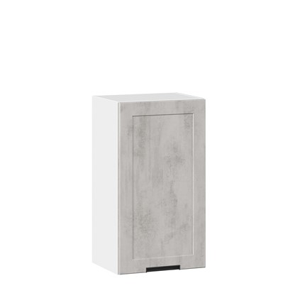 Кухонный навесной шкаф 400 Джамис ЛД 296.320.000.017, Белый/Белый камень в Екатеринбурге - изображение