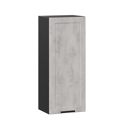 Настенный шкаф 400 высокий Джамис ЛД 296.420.000.067, Чёрный/Белый камень в Екатеринбурге - изображение