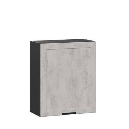 Шкаф навесной 600 Джамис ЛД 296.350.000.062, Черный/Белый камень в Екатеринбурге - изображение