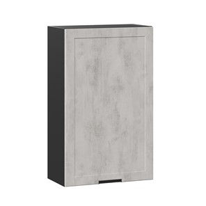 Кухонный навесной шкаф 600 высокий Джамис ЛД 296.450.000.070, Чёрный/Белый камень в Ревде