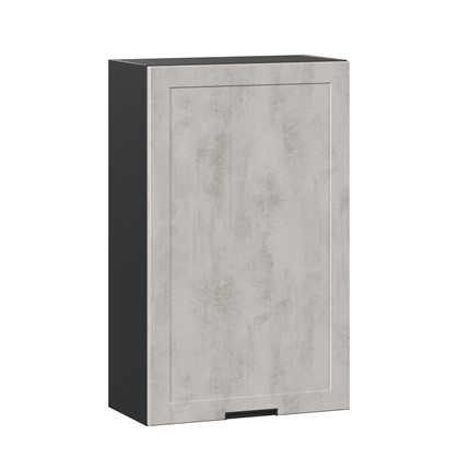 Кухонный навесной шкаф 600 высокий Джамис ЛД 296.450.000.070, Чёрный/Белый камень в Екатеринбурге - изображение