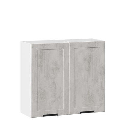 Навесной кухонный шкаф 800 Джамис ЛД 296.360.000.022, Белый/Белый камень в Екатеринбурге - изображение