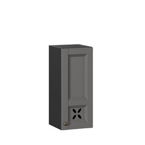 Навесной кухонный шкаф Амели-3 300 ЛД 299.310.000.022, Черный/Оникс серый в Первоуральске