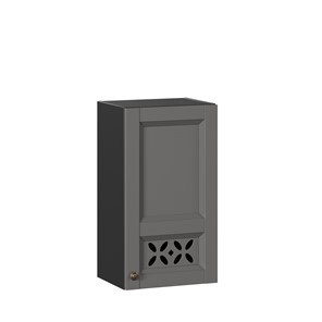Навесной шкаф Амели-3 400 ЛД 299.320.000.025, Черный/Оникс серый в Ревде