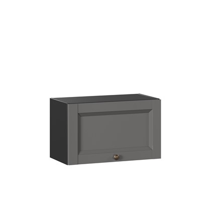 Шкаф кухонный Амели-3 600 горизонтальный ЛД 299.710.000.062, Черный/Оникс серый в Екатеринбурге - изображение