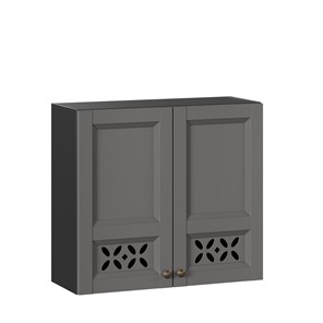 Кухонный шкаф Амели-3 800 ЛД 299.360.000.035, Черный/Оникс серый в Краснотурьинске