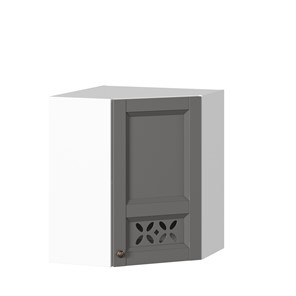 Шкаф на кухню Амели-3 угловой 600 ЛД 299.610.000.055, Белый/Оникс серый в Первоуральске