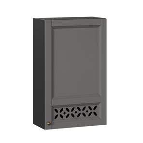 Шкаф кухонный Амели-3 высокий 600 ЛД 299.450.000.047, Черный/Оникс серый в Ревде