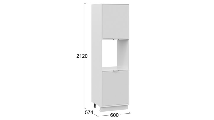 Шкаф кухонный Белладжио 1П6 (Белый, Фон белый) в Ревде - изображение 2