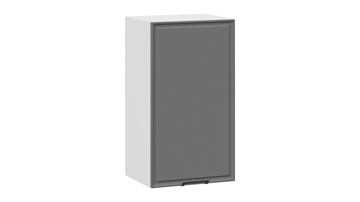 Навесной кухонный шкаф Белладжио 1В4 (Белый, Софт графит) в Кушве