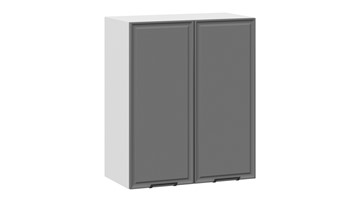 Навесной кухонный шкаф Белладжио 1В6 (Белый, Софт графит) в Ревде