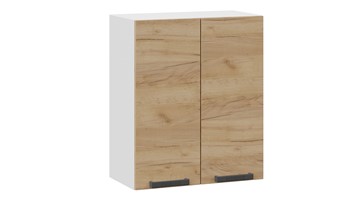 Кухонный навесной шкаф Детройт 1В6 (Белый/Дуб Крафт золотой) в Кушве