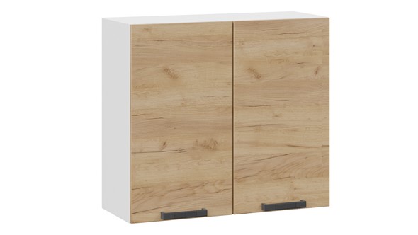 Кухонный навесной шкаф Детройт 1В8 (Белый/Дуб Крафт золотой) в Артемовском - изображение