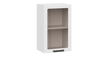 Навесной кухонный шкаф Детройт исп. 2 1В45С (Белый/Белый глянец) в Ревде