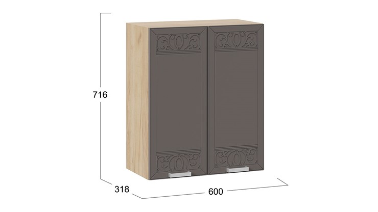 Кухонный шкаф Долорес 1В6 (Дуб крафт золотой/Муссон) в Каменске-Уральском - изображение 1