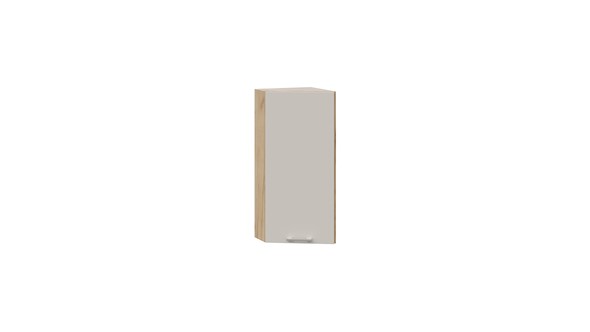 Шкаф настенный Габриэлла 1В3Т (Дуб Крафт золотой/Крем) в Богдановиче - изображение