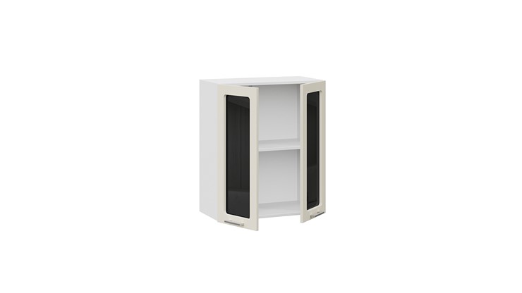 Шкаф настенный Габриэлла 1В6С (Белый/Крем) в Ревде - изображение 1
