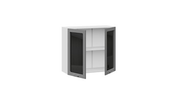 Кухонный навесной шкаф Габриэлла 1В8С (Белый/Титан) в Ревде - предосмотр 1