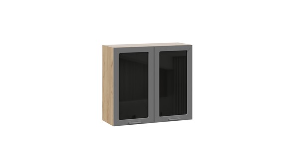 Кухонный навесной шкаф Габриэлла 1В8С (Дуб Крафт золотой/Титан) в Первоуральске - изображение