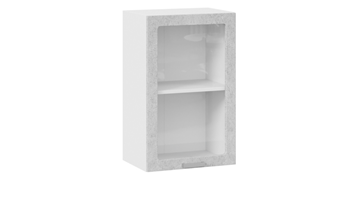 Кухонный шкаф Гранита 1В45С (Белый/Бетон снежный) в Асбесте