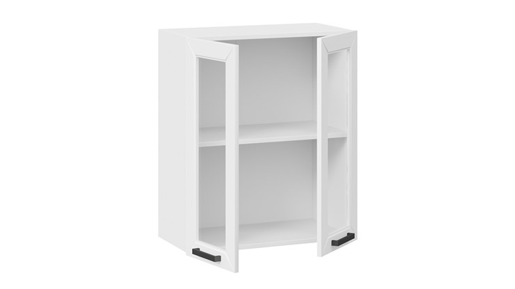 Шкаф на кухню Лорас 1В6С (Белый/Холст белый) в Кушве - изображение 1