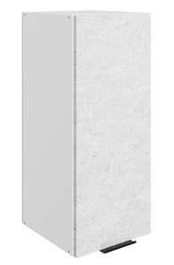 Настенный шкаф Стоун L300 Н720 (1 дв. гл.) (белый/белая скала) в Екатеринбурге