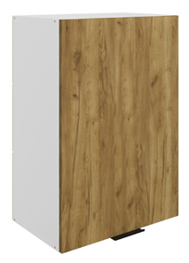 Кухонный шкаф Стоун L500 Н720 (1 дв. гл.) (белый/акация светлая) в Екатеринбурге - предосмотр