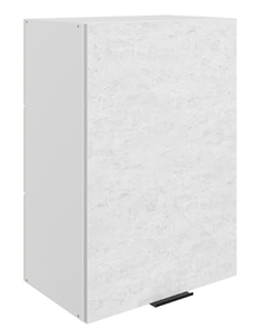 Шкаф настенный Стоун L500 Н720 (1 дв. гл.) (белый/белая скала) в Екатеринбурге