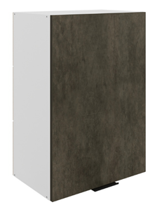 Навесной шкаф Стоун L500 Н720 (1 дв. гл.) (белый/камень темно-серый) в Екатеринбурге