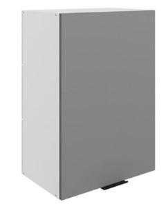 Шкаф на кухню Стоун L500 Н720 (1 дв. гл.) (белый/оникс софттач) в Екатеринбурге - предосмотр