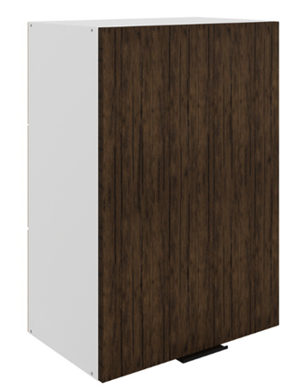 Кухонный навесной шкаф Стоун L500 Н720 (1 дв. гл.) (белый/палисандр) в Екатеринбурге - изображение