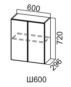 Кухонный шкаф Вельвет Ш600/720 в Асбесте