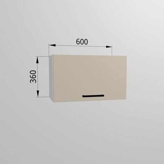 Кухонный шкаф ВГ 60, Сатин/Белый в Первоуральске - изображение 1