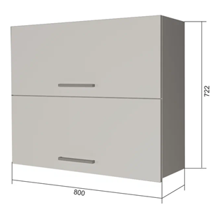Кухонный шкаф ВГ2 80, Сатин/Антрацит в Кушве