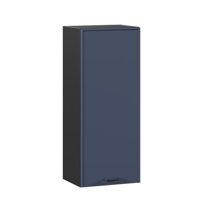 Кухонный шкаф высокий 400 Индиго ЛД 298.420.000.151, Чёрный/Тёмно-синий в Первоуральске - изображение