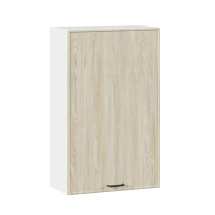Кухонный шкаф высокий 600 Индиго ЛД 298.450.000.028, Белый/Дуб Мадейра топаз в Новоуральске - изображение