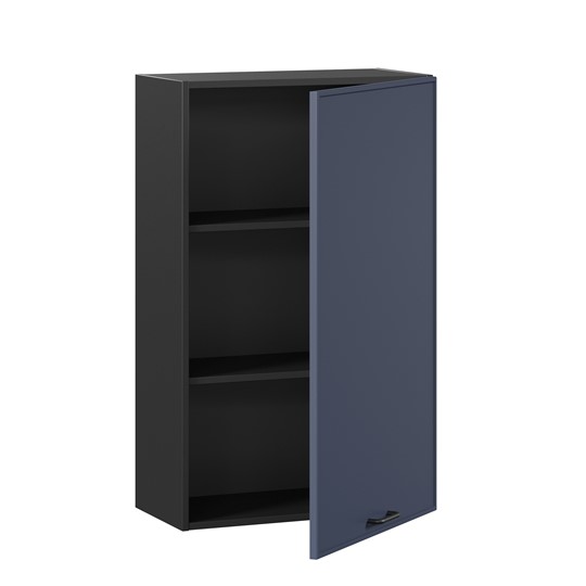 Кухонный шкаф высокий 600 Индиго ЛД 298.450.000.154, Чёрный/Тёмно-синий в Екатеринбурге - изображение 1