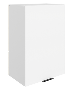 Шкаф навесной Стоун L500 Н720 (1 дв. гл.) (белый/джелато софттач) в Кушве