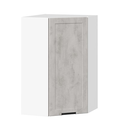 Угловой кухонный шкаф 600 высокий Джамис ЛД 296.620.000.033, Белый/Белый камень в Екатеринбурге - изображение