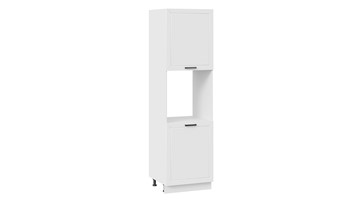 Кухонный шкаф-пенал под бытовую технику Лорас 1П6 (Белый/Холст белый) в Ревде