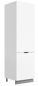 Шкаф-пенал Стоун 2 L600 (2 дв.гл.) (белый/джелато софттач) в Кушве